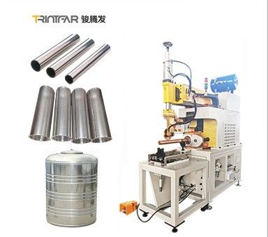 Filter mesh cilinder zeeflongitudinale naad lasmachine