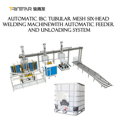 IBC-Automatisch het Leegmaken van Tank Tubulair Mesh Auto Welding Machine With Systeem
