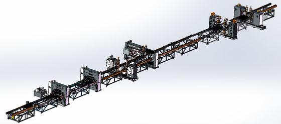 450KW verwarmende Radiatorcomité Automatische Lassenproductielijn 120m/Min