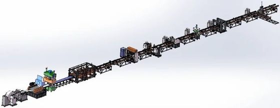 Koeling Gegolfde Vinnen Wanden Distributie Vermogen Transformator Olie Ondergedompelde Radiator Vin Automatische Lasproductielijn
