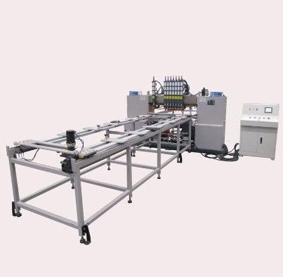 Volledig automatisch besturing metalen raster frame structuur portier lassen machine, raster draad mesh lassen machine