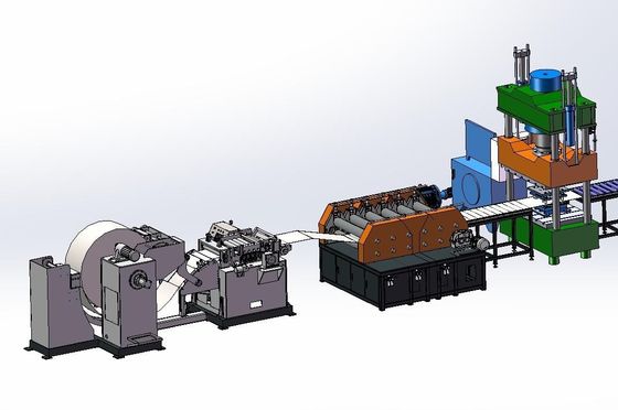 Automatische laad- en losinstallatie voor volledig automatische transformator koeler productielijn