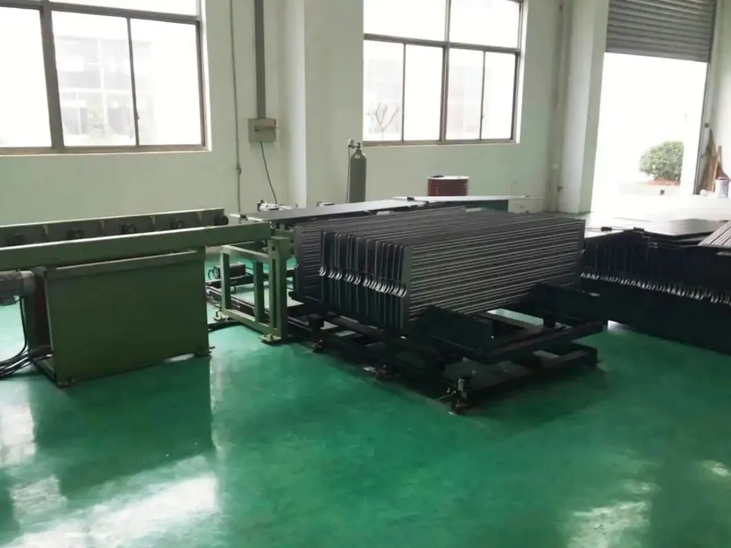 Koeling Gegolfde Vinnen Wanden Distributie Vermogen Transformator Olie Ondergedompelde Radiator Vin Automatische Lasproductielijn 9