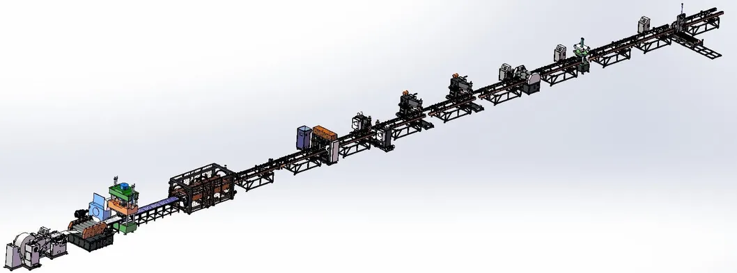 Geautomatiseerde productielijn voor transformator koelribben 1